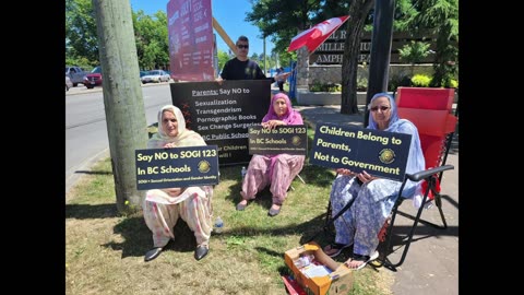 Canada Day anti sogi protest at Cloverdale Surrey July 01, 2023