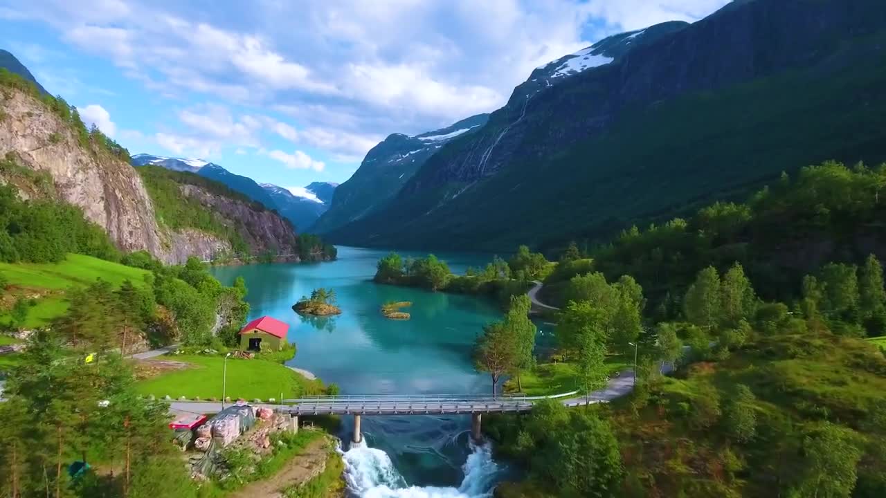 Beautiful Lake And Mountains Captured By A Drone!