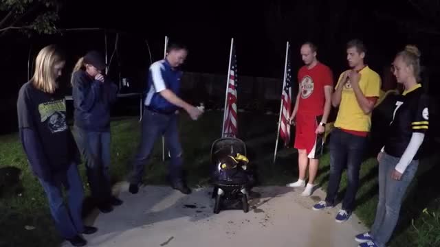 Family Burns NFL Attire to Honor USA