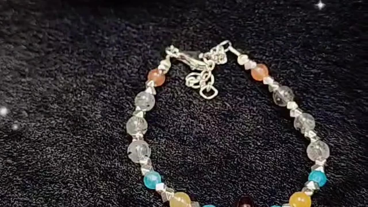 GN-20241016-03 S925 Silver and Natural Male Amber with Tianhe Stone Combination Bracelet Beautiful