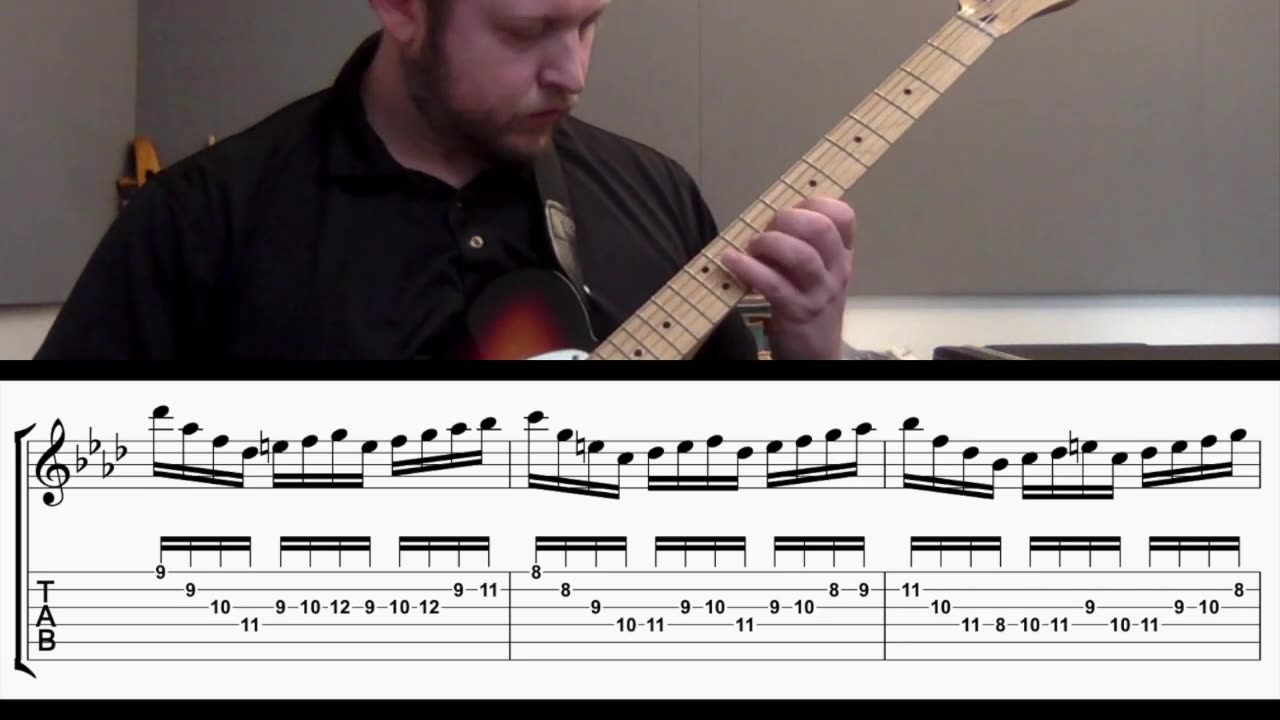 Barry Galbraith - Daily Exercise #6: F Harmonic Minor (with TAB)