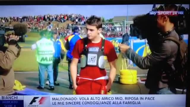 Jules Bianchi tribute Sky TV