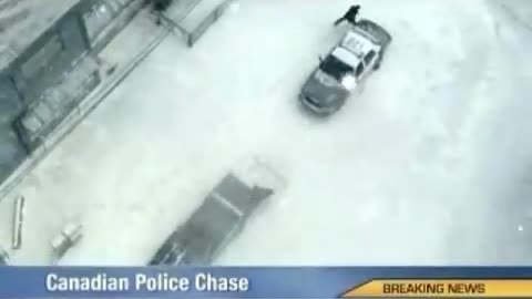 Epic winter Police chase in Canada