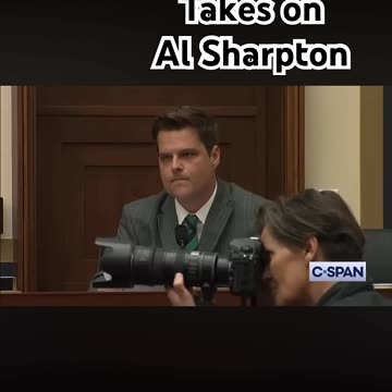 Matt Gaetz takes on Al Sharpton