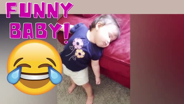 Funny sleeping baby video...try not to laugh.....