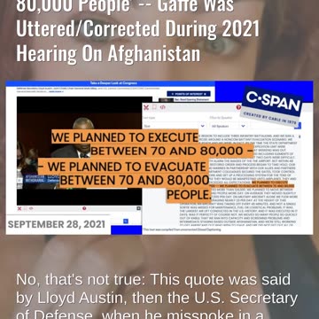 Fact Check: FEMA Official Did NOT Say They Plan 'To Execute 70 To 80,000 People' -- Not FEMA Gaffe