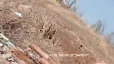 Drone Strike In Russian Trenches