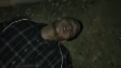 Guy checkered shirt asleep eyes rolling back