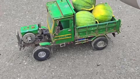 RC mini truck with watermelons 2025