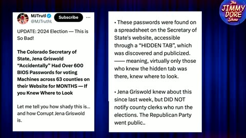 Voter Fraud with democrats Voting Machine Passwords EXPOSED By Colorado Secretary Of State