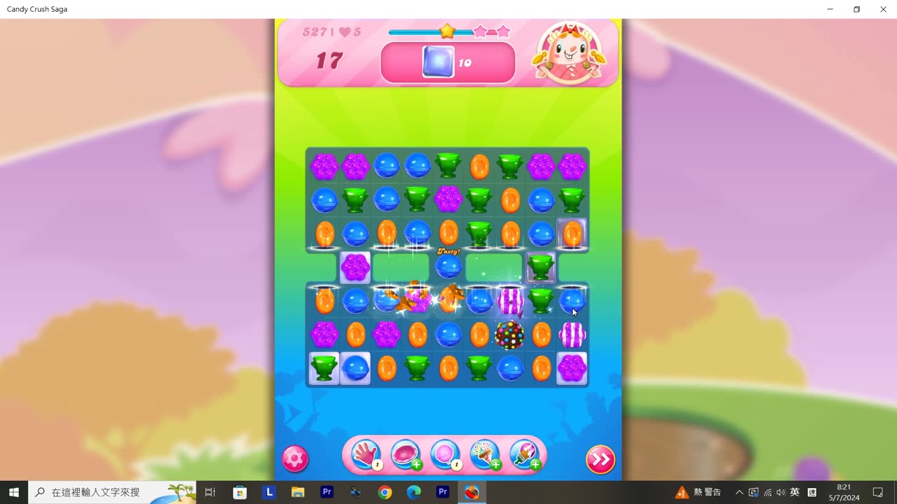 Candy Crush Saga Record (Level 527)