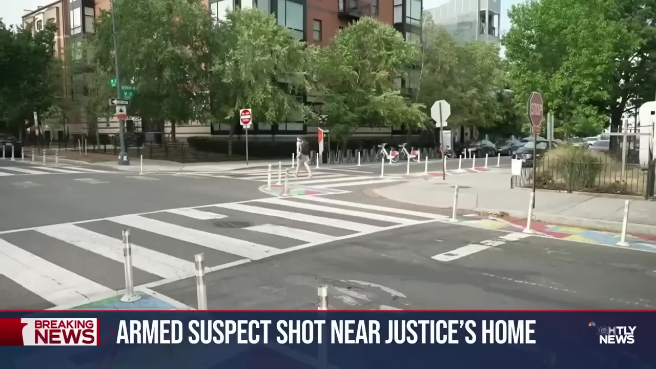 Carjacking suspect shot near Justice Sotomayor's home.mp4