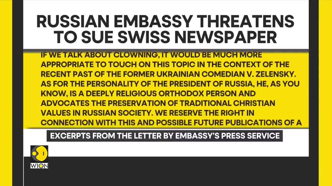 Russian embassy threatens Swiss newspaper for Putin clown meme