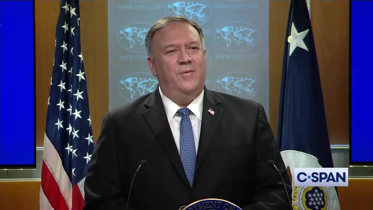 2020: Mike Pompeo stated a transition to a second Trump administration