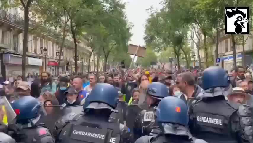 Police Clash with French Protesters. Protests Erupt Over Vaccine Passports, Mandatory Vaccine