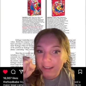 Kellogs is getting sued, bringing attention the truth about the toxic chemicals in dry foods