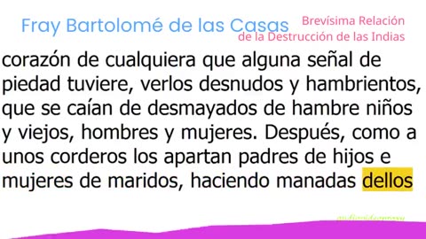 Fray Bartolomé de las Casas - Brevísima Relación de la Destrucción de las Indias