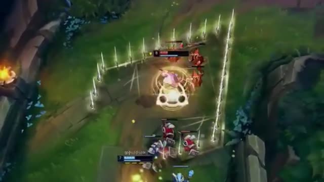 League of Legends top road knife girl single kill