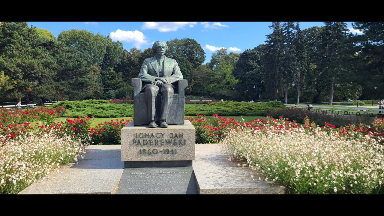 Paderewski Monument Warsaw Poland