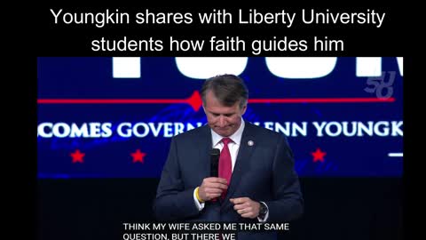Youngkin shares with Liberty University students how faith guides him