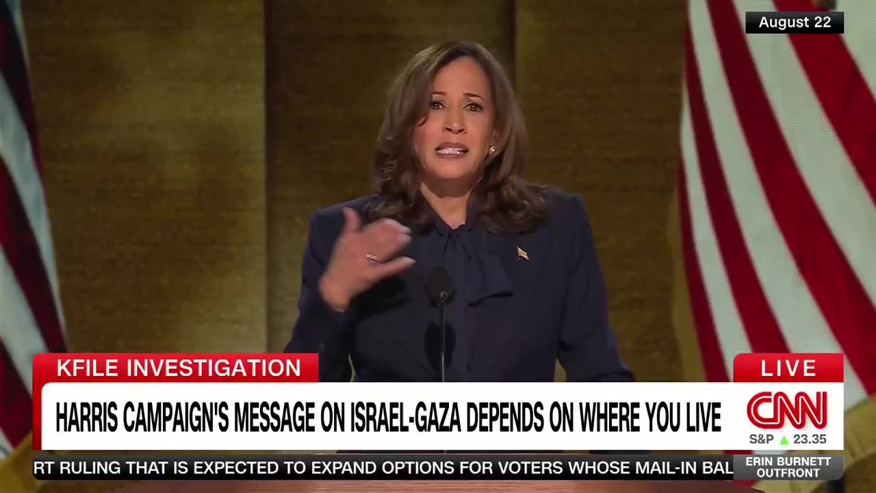 Kamala is running different ads from state to state that changes her stance in gaza war