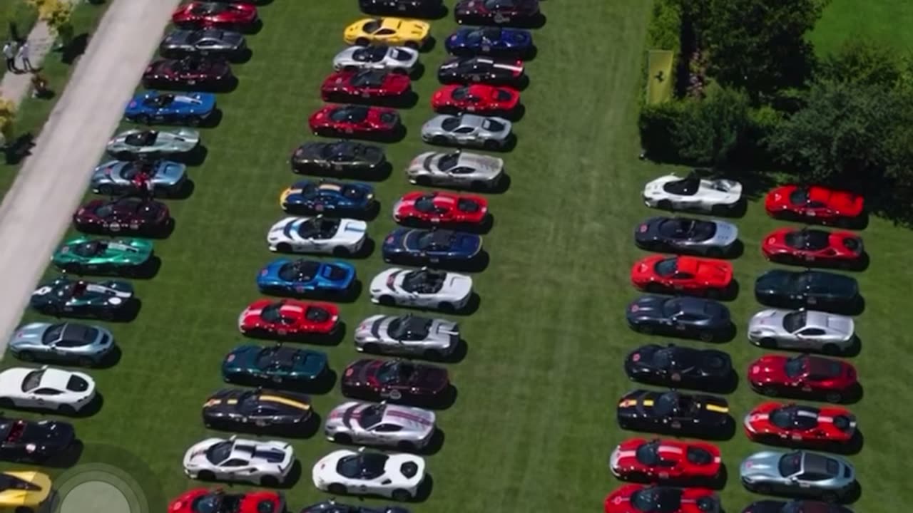 A Park Full Of Luxury Cars In USA Alanta