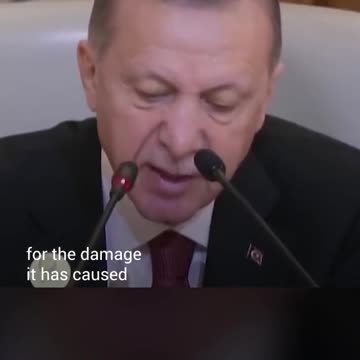 Turkish president chastises Israel for destroying and burning Gaza