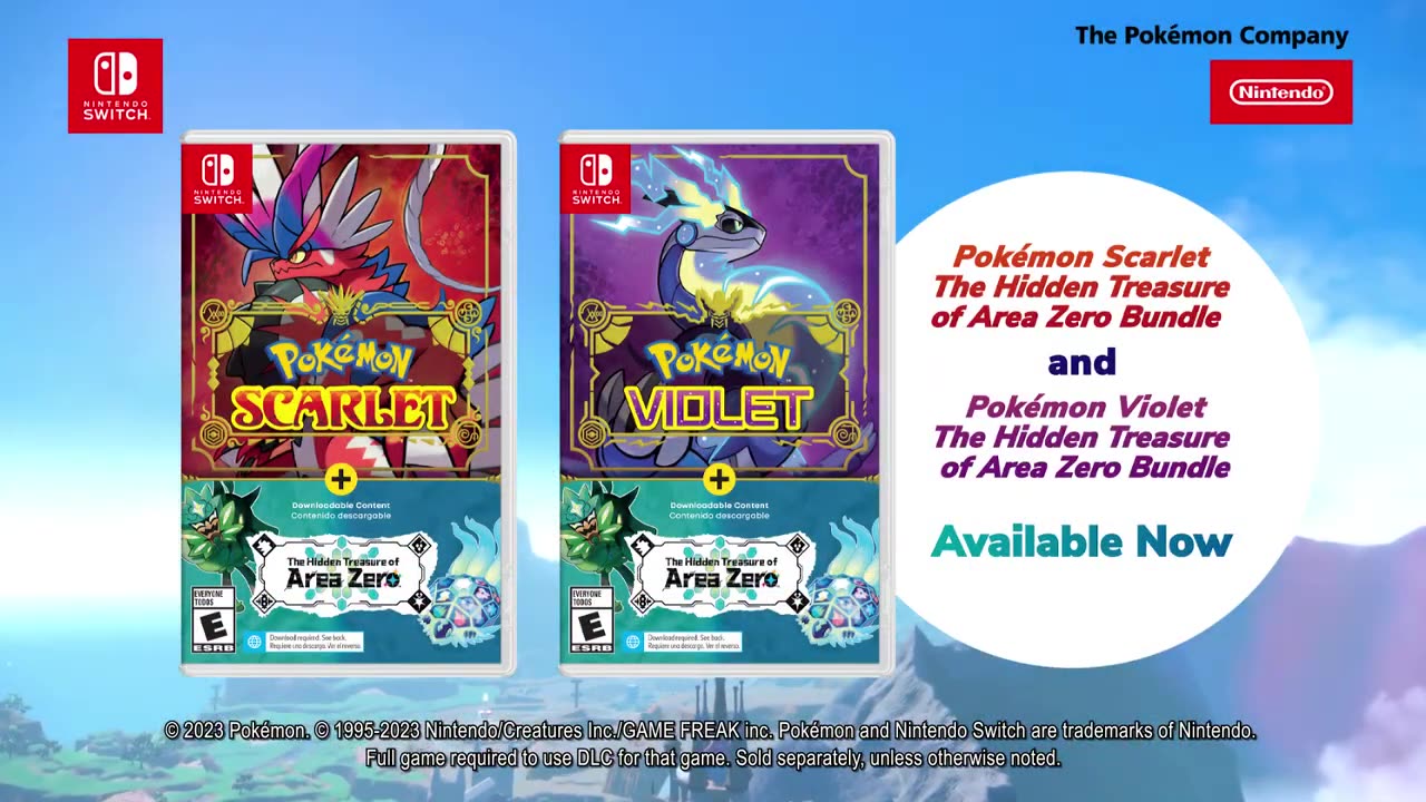 Pokemon Scarlet and Pokemon Violet DLC - Official Partner Pokemon Await Trailer