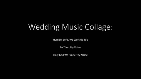 Wedding Music Collage