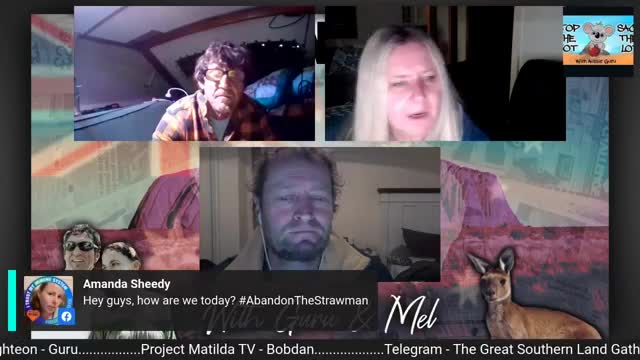 Guru and Caz with Mark Mack