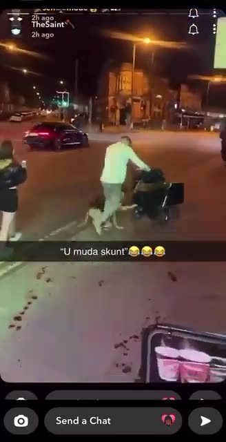 Immigrant pulls a knife & slashes British mans neck open & later he faints on the street from blood loss