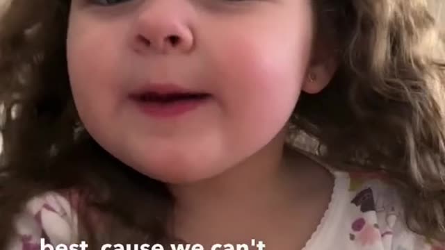 Cute Kid Having A Fair Judgement to her Parents