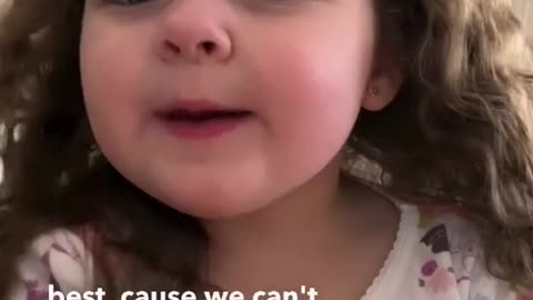 Cute Kid Having A Fair Judgement to her Parents