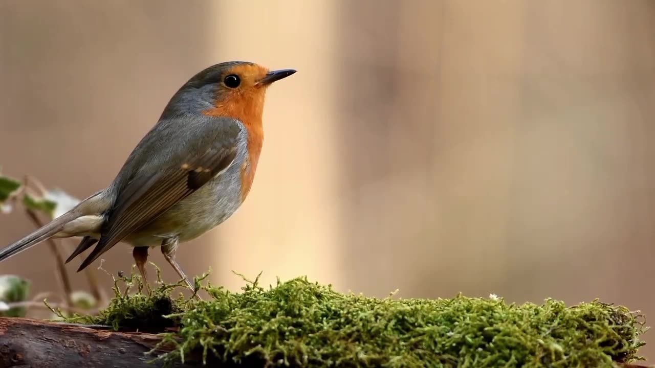 The small bird is very cute