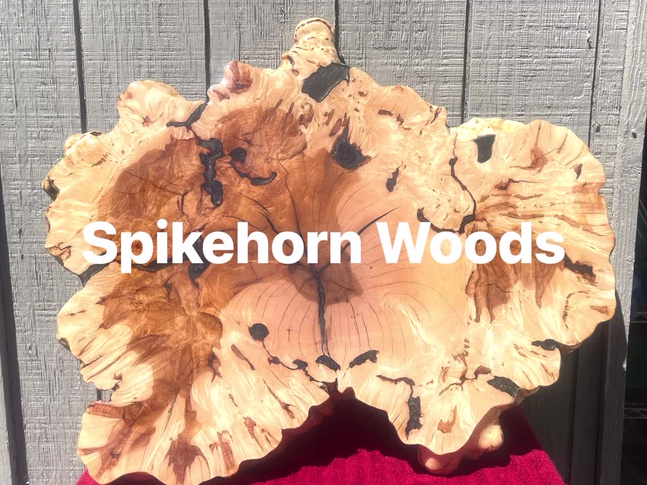 Custom woodworking epoxy burl