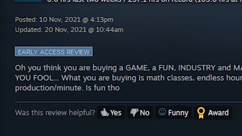 Satisfactory Steam Review