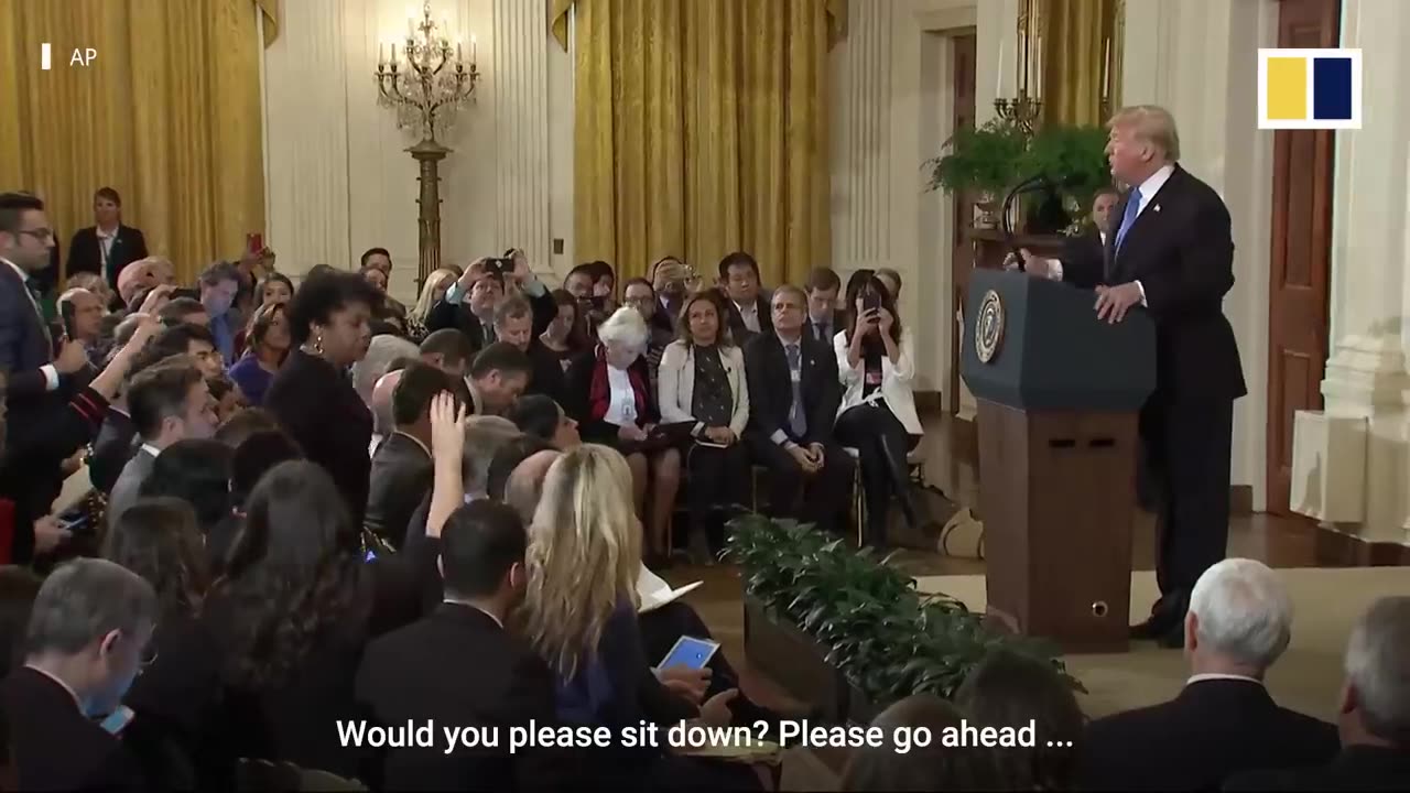 Donald Trump clashes with media at chaotic midterm election press conference