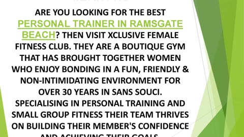 Best Personal Trainer in Ramsgate Beach
