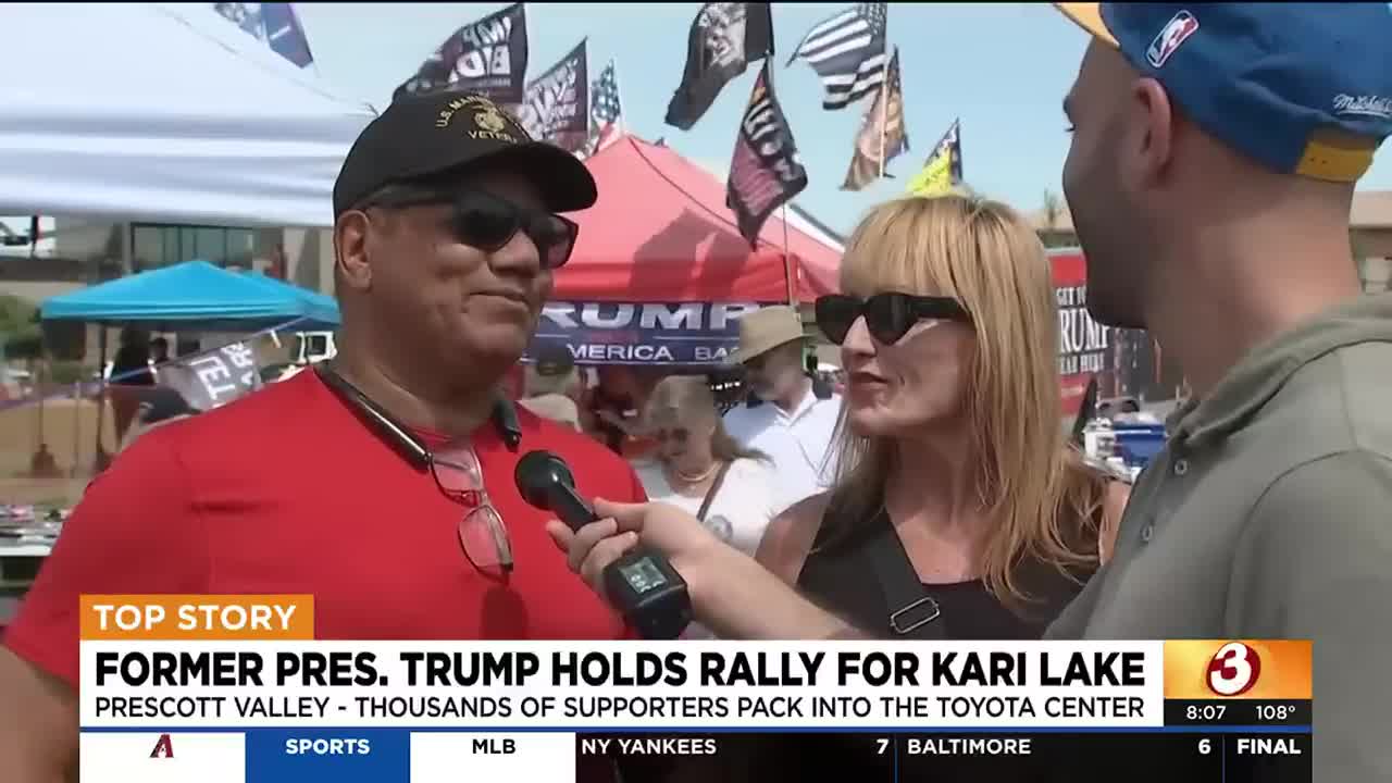 Fans excited to see Donald Trump in Prescott Valley