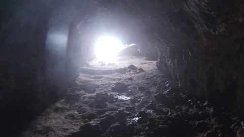 Glentana beach cave