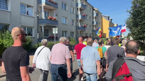 Malchin - Der heutige Demonstrationszug 17-07-2022