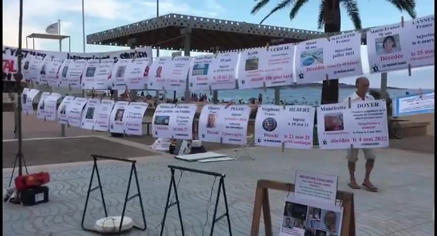 Les Masques Blancs Frejus Sitting morts apres injection le 27 Aout
