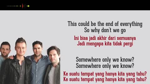 Keane - Somewhere Only We Know • Lyrics English Bahasa