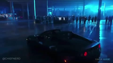 Elon Musk Went Full Tony Stark in his Cyber Rodeo Entrance