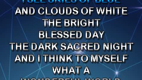 kbkaraokeking a wonderful world luis armstrong