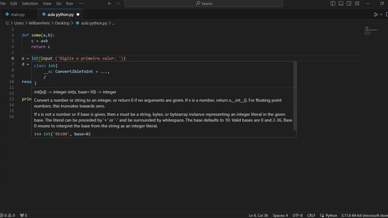 Aula Função em Python