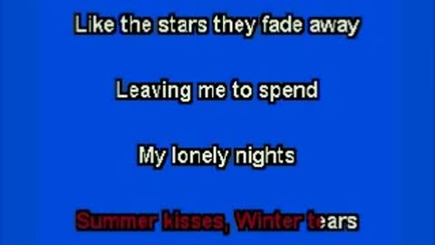 kbkaraokeking summer kisses, winter tears (Elvis)