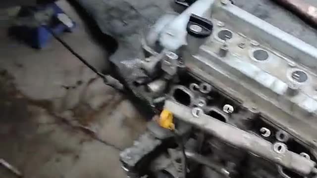 Large engine disassembly