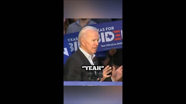 Biden Heckled at Texas Rally. Absolute Classic