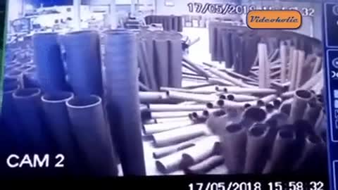 last day work in pipe factory